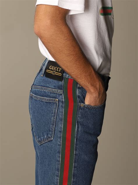 men's gucci pants|designer jeans for guys gucci.